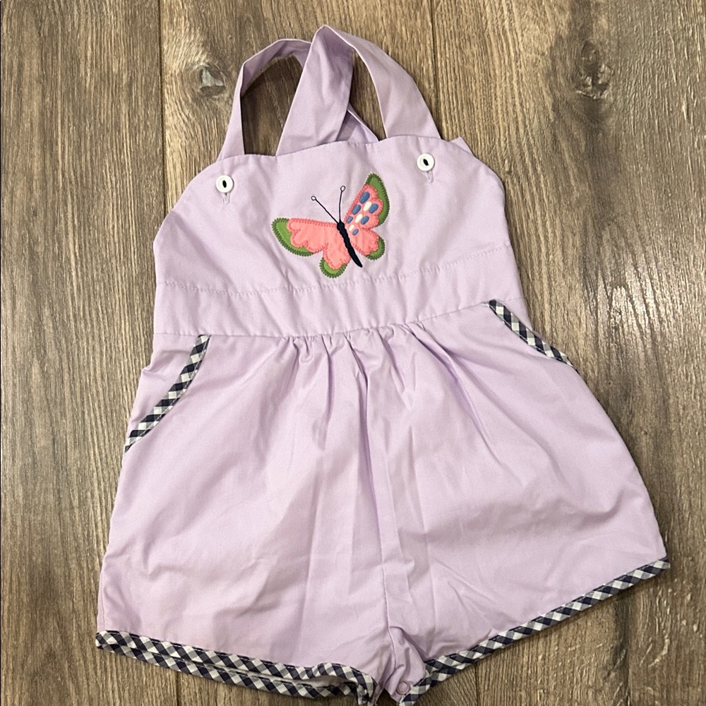 The Beaufort Bonnet Company Lavender Butterfly One Piece